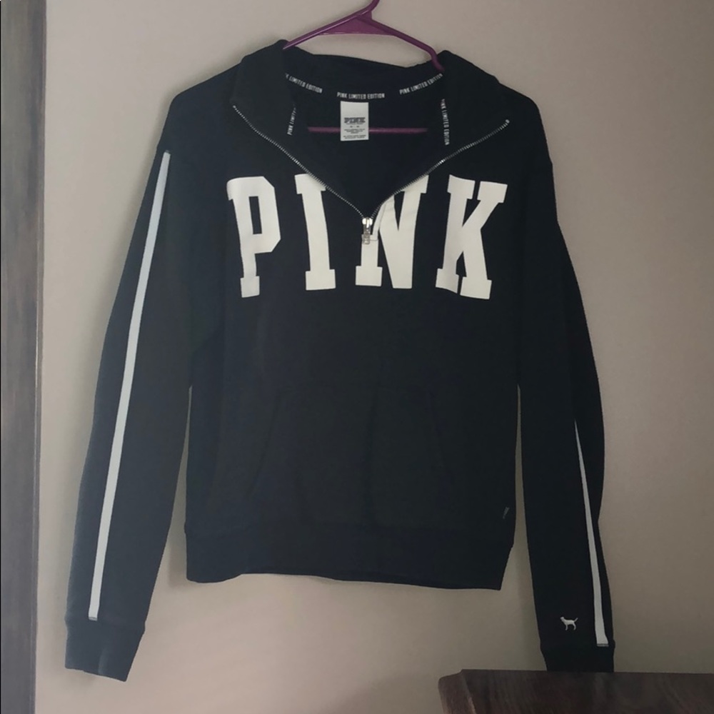 PINK Quarter-zip Hoodie